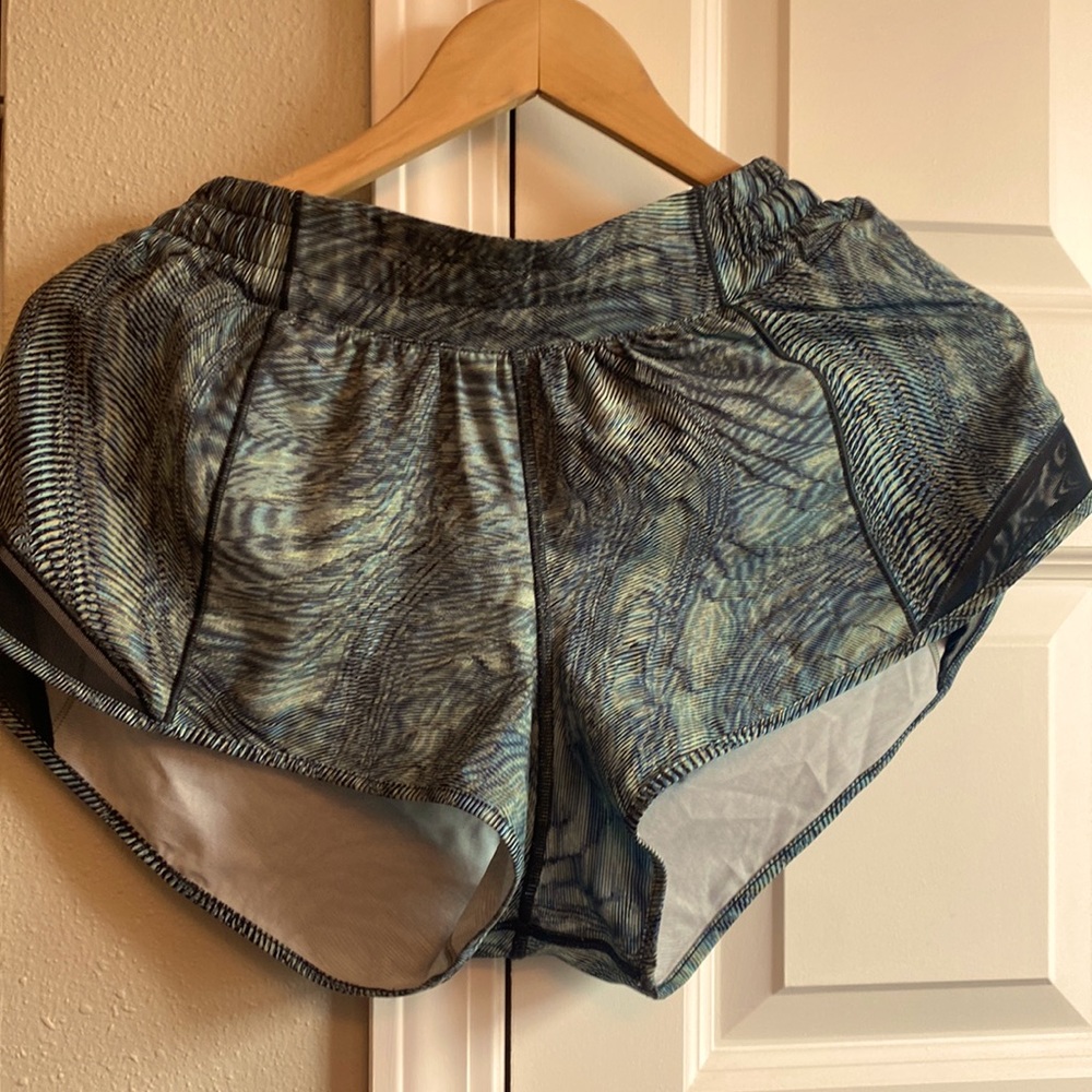 Lululemon Hotty Hot Shorts!!! Great multicolor pattern!